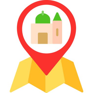 Konum pin vektör simgesi