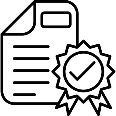 Belge. Web simgesi basit illüstrasyon