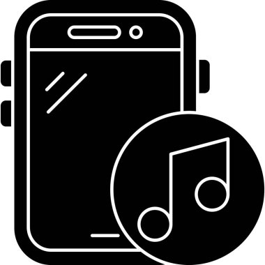 vektör müzik simgesi, illüstrasyon