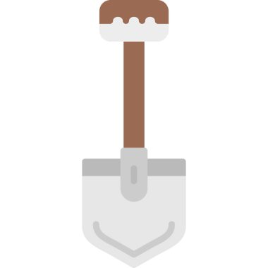 izole edilmiş kürek ikonu. vektör illüstrasyonu