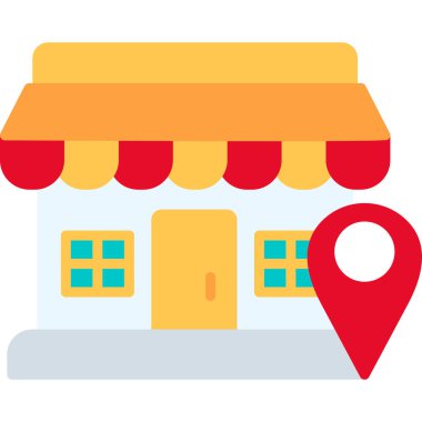 Depolama konumu vektör simgesi