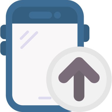 Cep telefonu. Web simgesi basit illüstrasyon