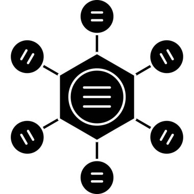 DNA simgesinin vektör illüstrasyonu
