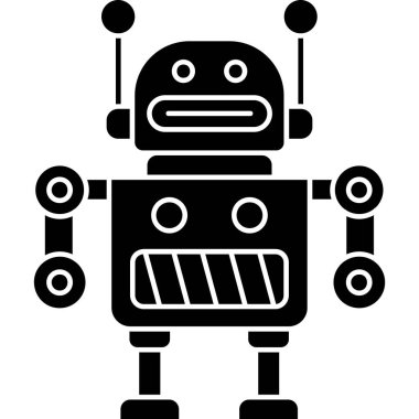 Taslak biçimli robot simgesi