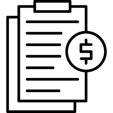 Kağıt dolar ikonlu belge. beyaz arkaplanda izole edilmiş web tasarımı için kağıt vektör simgesine sahip özet belge kağıdı