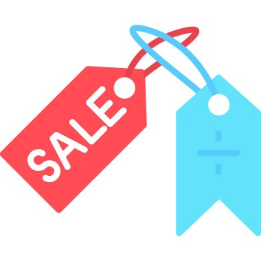 Satış satış simgesi düz stil