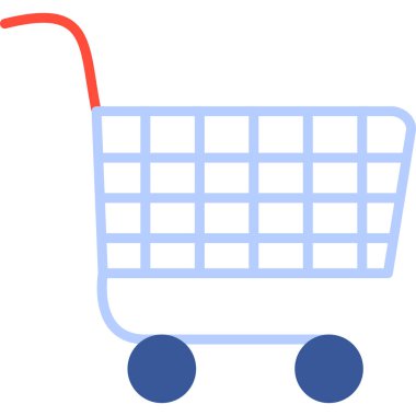 Alışveriş. Web simgesi basit illüstrasyon