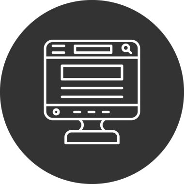 Vektörün ağ simgesi