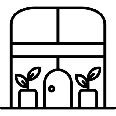 Bitki. Web simgesi basit illüstrasyon