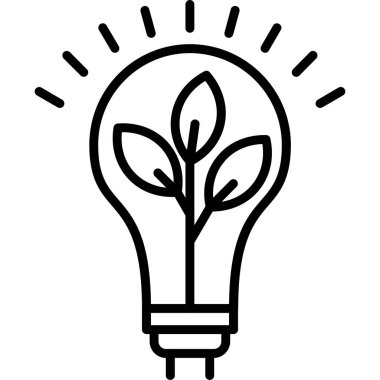 ampul simgesi vektör illüstrasyonu