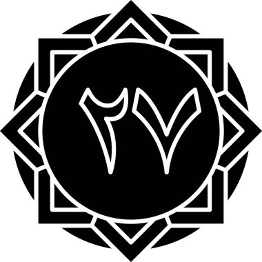 yıldızlı bir yıldızın siyah ve beyaz çizimi