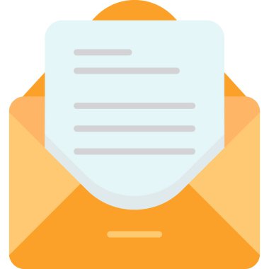 Zarf harf vektör simgesi