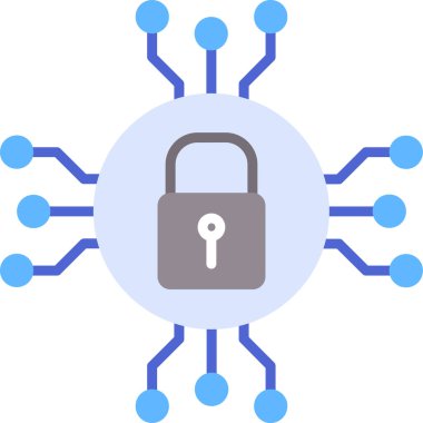 ikon vektör illüstrasyonunu kilitle