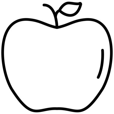 meyve elma ikonu ana hatlarıyla