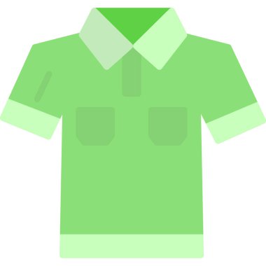 Gömlek simgesi, vektör illüstrasyonu