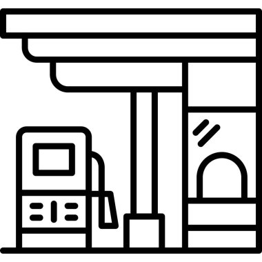 Dükkan. Web simgesi basit illüstrasyon