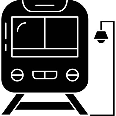 tren simgesi vektör illüstrasyonu