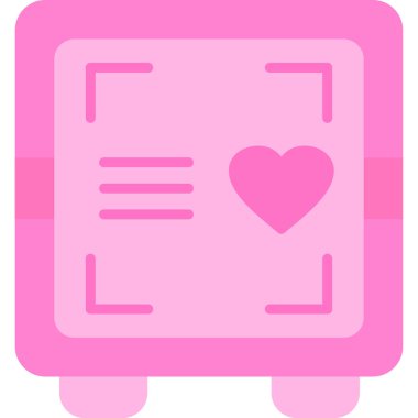 Aşk kalbi. Basit tasarım