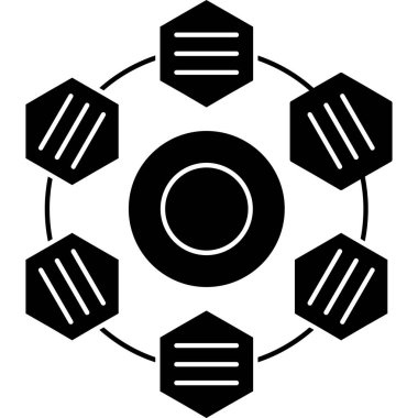 diyagram simgesi, vektör illüstrasyonu