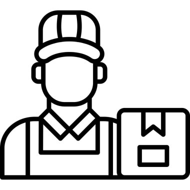 işçi dağıtım simgesi ana hatlarıyla