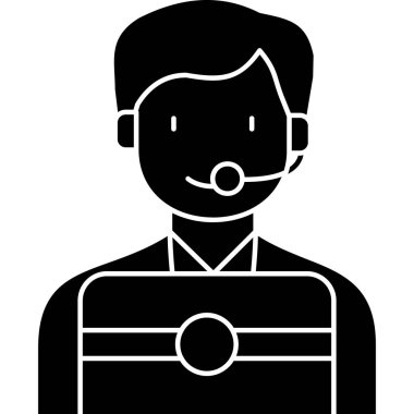 avatar doktor tıbbi simgesi ana hatları biçiminde