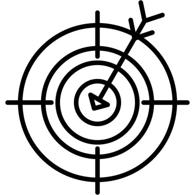 Hedef. Web simgesi basit tasarım