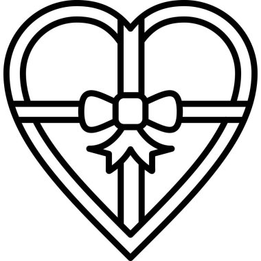 Kalp. Web simgesi vektör illüstrasyonu