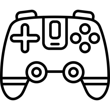 Oyun denetleyici simgesi, anahat stili