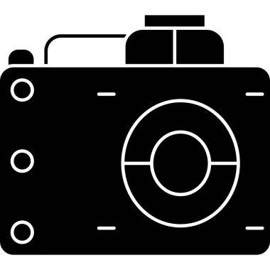 kamera simgesi vektör illüstrasyonu