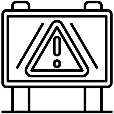 uyarı simgesi, vektör illüstrasyonu