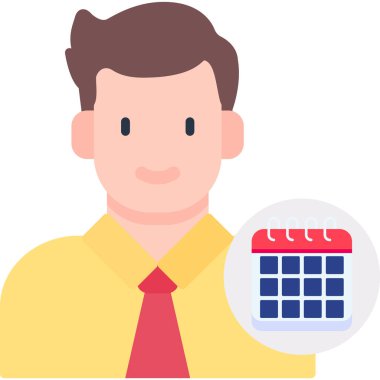 iş yönetimi düz vektör simgesi