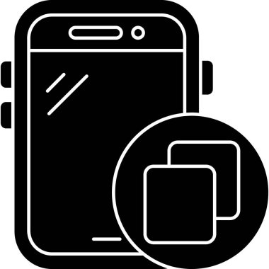 Akıllı telefon. Web simgesi basit illüstrasyon