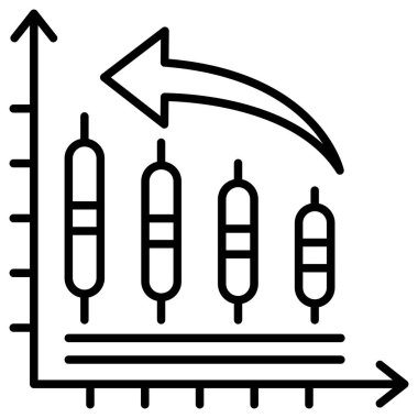 grafik ikonu vektör illüstrasyonu