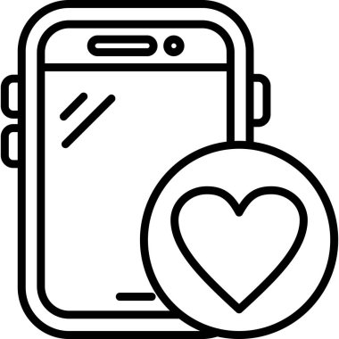 Akıllı telefon. Web simgesi basit illüstrasyon