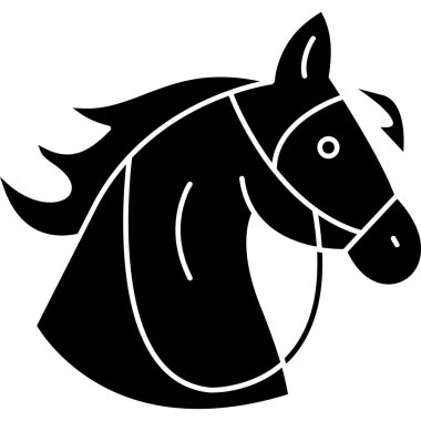 At Vektörü Şekil Simgesi Tasarımı