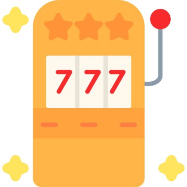 slot makinesi simgesi, vektör