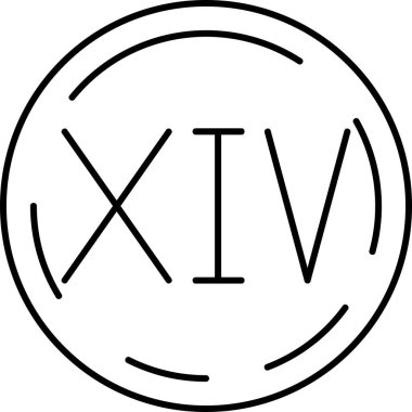 Ana hatlarıyla Roma sayısal simgesi