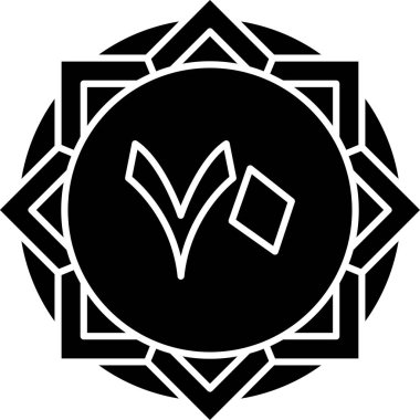 Çiçek. Web simgesi basit illüstrasyon