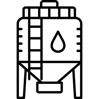 Su damla simgesi, basit tarzı