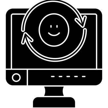 İnternet simgesi, vektör illüstrasyonu