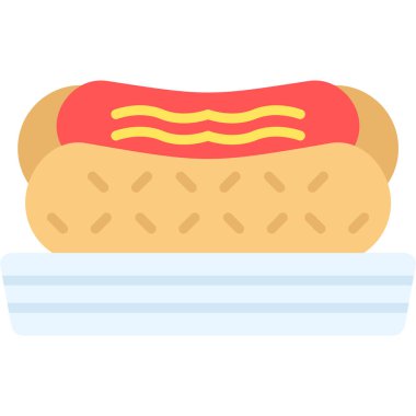 Sandviç ikonu. Vektör illüstrasyonu