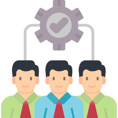 İnsan simgesinin vektör illüstrasyonu