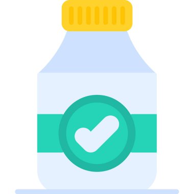 şişe vektör simgesi, basit düz resimleme