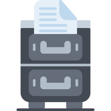 Yazıcı. Web simgesi basit illüstrasyon