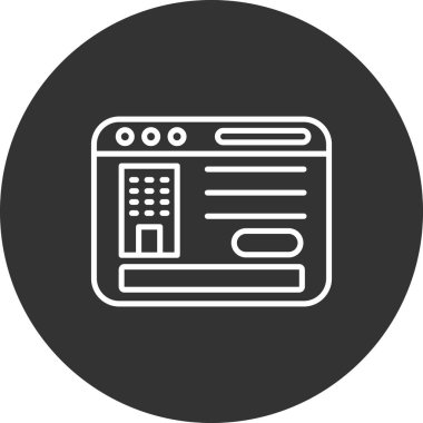 seo modern simgesinin vektör illüstrasyonu