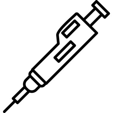 Şırınga. Web simgesi vektör illüstrasyonu