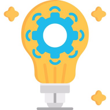 ampul yaratıcı fikir simgesi