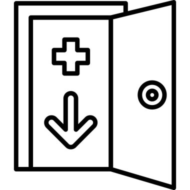 Kapı simgesi, anahat stili