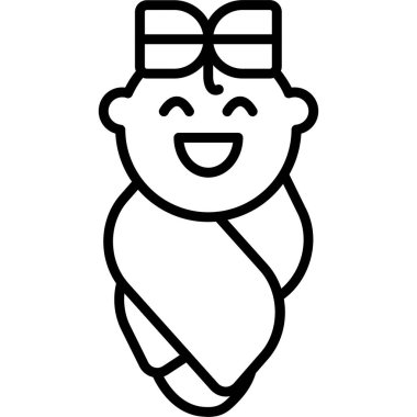 bebek ikonu vektör illüstrasyonu