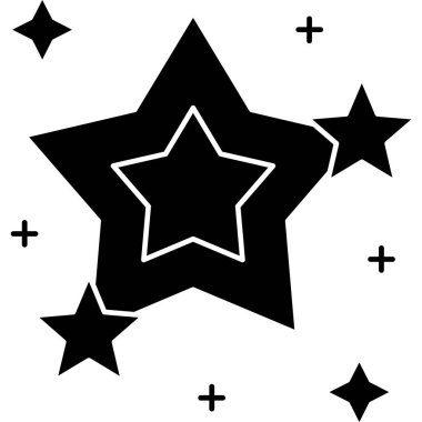 Beyaz arkaplanda izole edilmiş yıldız simgesi